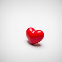 Obraz premium Red heart isolated 