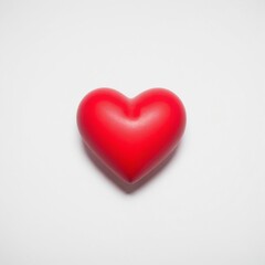 Fototapeta premium Red heart isolated 