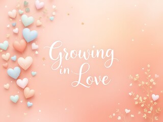 Adorable Valentine's Day Illustrations with Hearts and Romantic Themes