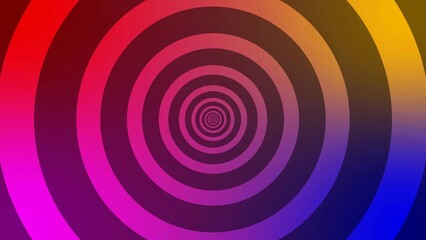 4 color gradient abstract shape circle tunnel