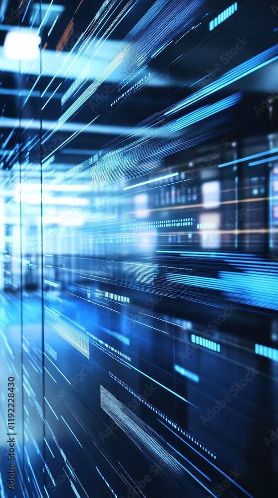 Poster close-up of a loading bar on a digital screen symbolizing progress and professional processes in a c