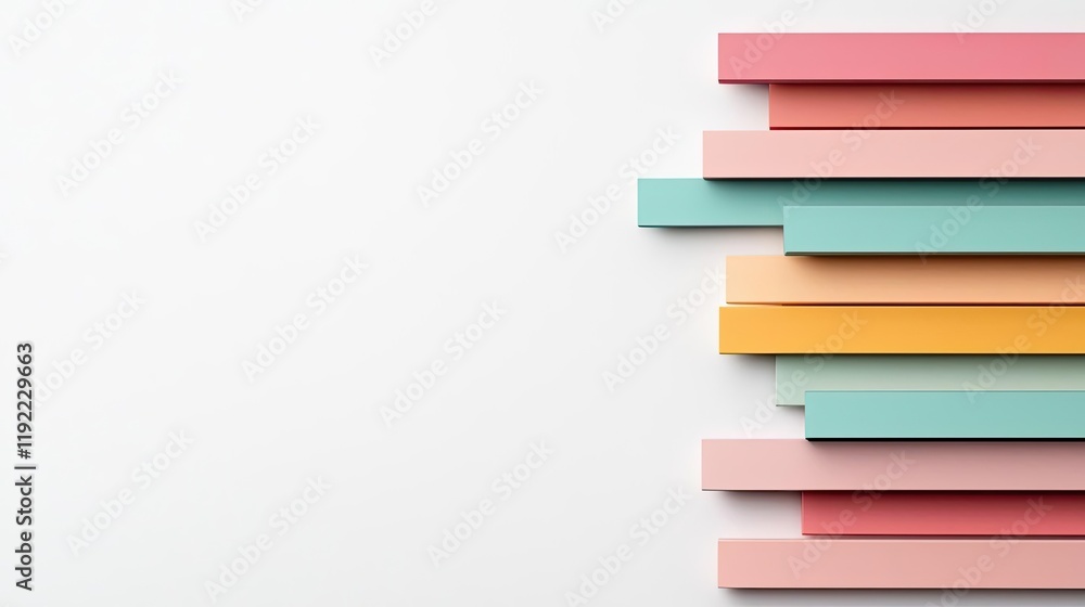 Poster symmetry gradient idea. colorful geometric shapes in a modern design creating a vibrant visual appea