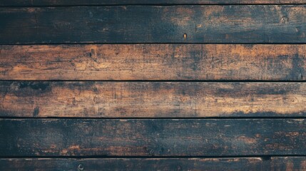 Rustic Wooden Texture: Dark Brown Aged Planks Background