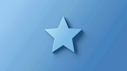 A single blue star on a blue background.