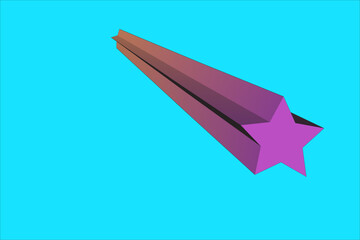 paper plane on blue background