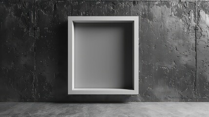 Monochrome photography frame with sleek, thin edges. 