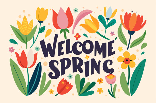 Welcome spring floral design for seasonal celebration