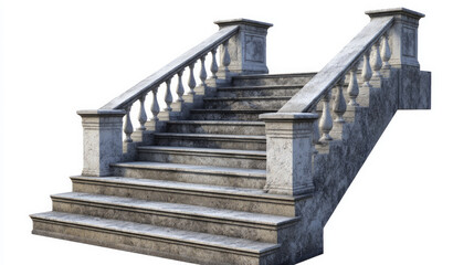 A set of stone steps with a railing
