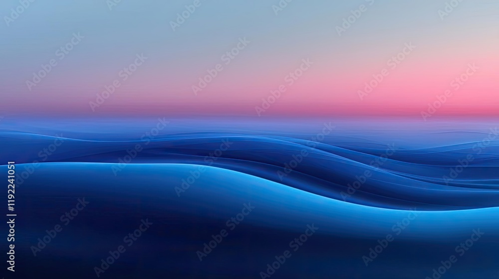 Aufkleber blurred abstract background concept. stunning abstract ocean waves with calming blue tones and soft 