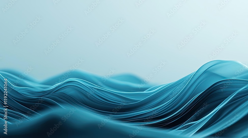 Poster blurred abstract background concept. a mesmerizing abstract representation of gentle ocean waves in 