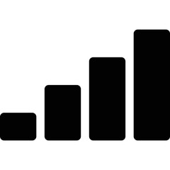 Simple vector icon mobile network indicator