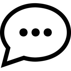 Obraz premium Simple vector icon chat