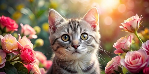 Capture the charm of silver tabby kittens!  Cute and fluffy gray cat images for your enjoyment.