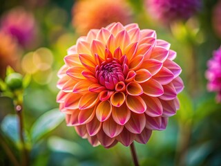 Close-up photos showcase the vibrant beauty of dahlias in a spectrum of colors.