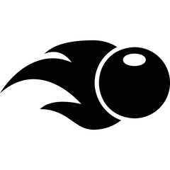 Simple vector icon billiard ball