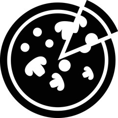Simple vector icon pizza