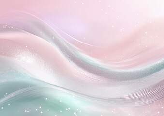 パステルカラーの綺麗なウェーブ背景