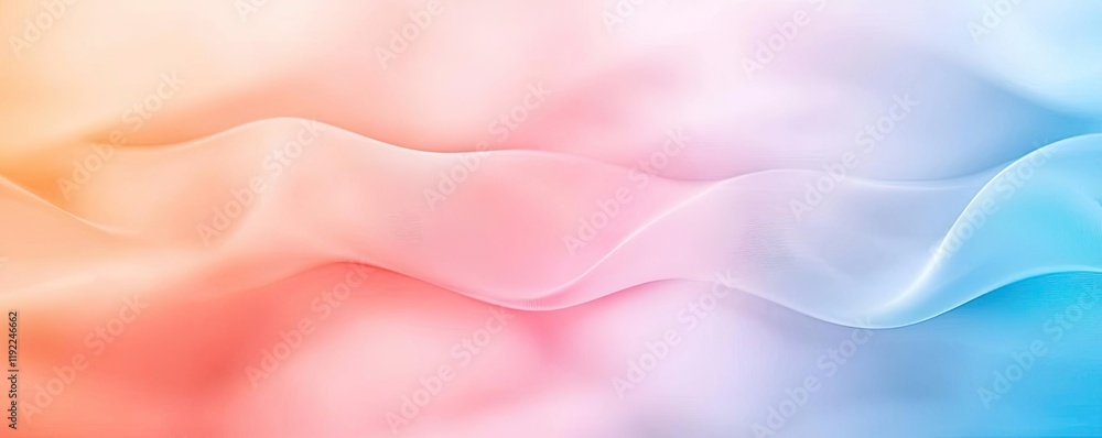 Aufkleber blurred abstract background concept. abstract wave background with soft colors of pink and blue flow