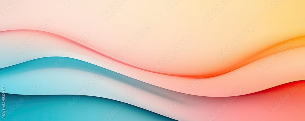 Poster blurred abstract background concept. soft waves of vibrant colors create a modern, abstract backgrou