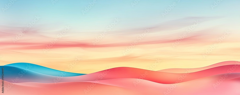 Poster blurred abstract background concept. serene abstract landscape embodying calmness with soft hues and