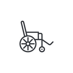 Wheelchair line icon