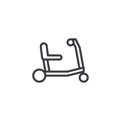 Mobility Scooter line icon