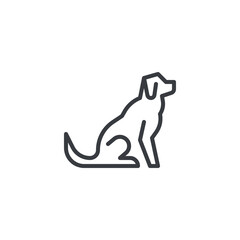 Service Dog line icon