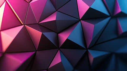 Obraz premium Triangle abstract background concept. Colorful geometric pattern with vibrant hues and sharp angles for digital design projects.