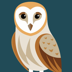 barred owl vector