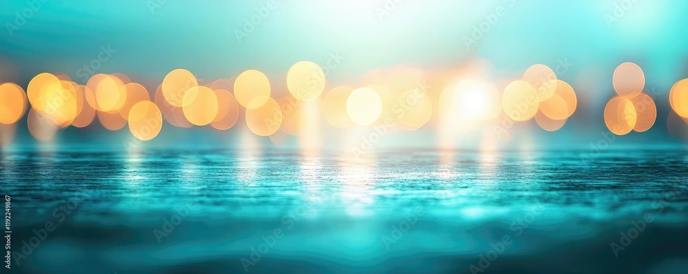 Poster blurred abstract background concept. a serene and blurred background featuring shimmering water and 