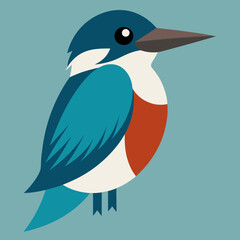 illustration of a kingfisher bird