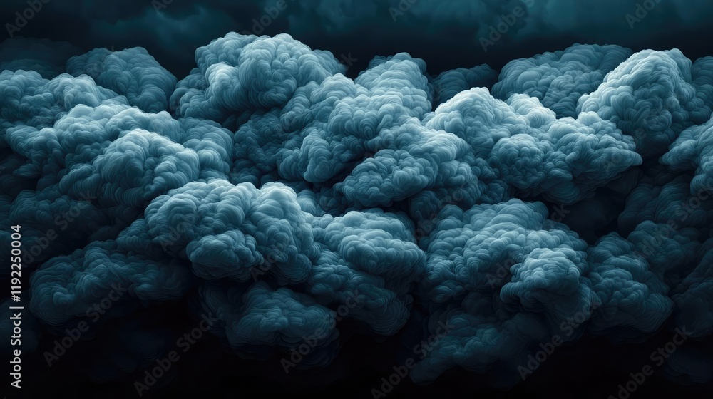 Poster cloudy abstract background idea. dark, moody clouds create a dramatic atmosphere in the sky, evoking
