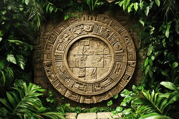 Ancient Mayan Calendar Stone Discovered in Lush Jungle Ruins Unveils Lost Civilization Secrets
