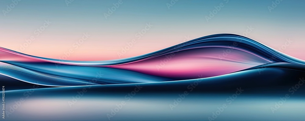 Aufkleber blurred abstract background concept. abstract waves of color blending harmoniously in a serene lands