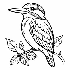 bird coloring page ,kids coloring page , coloring page for kids, animal coloring page, KDP, Animal Coloring Page For Kids