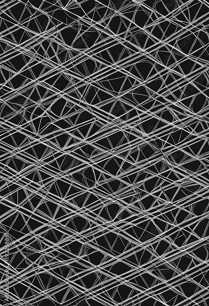 Poster Abstract Interwoven Lines Pattern Design