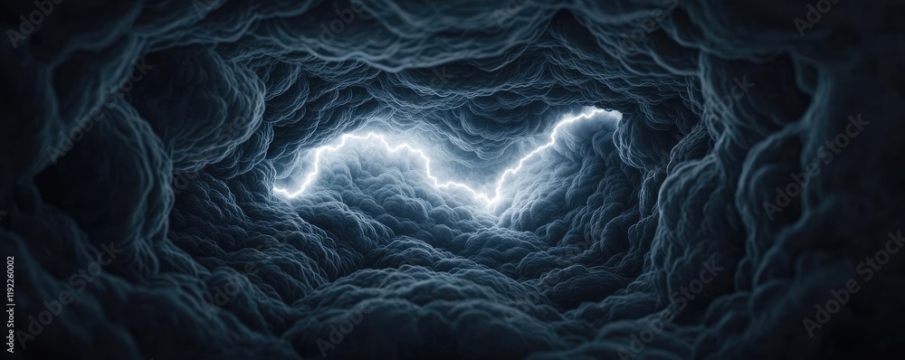 Poster cloudy abstract background idea. dramatic dark clouds illuminated by a striking flash of lightning i