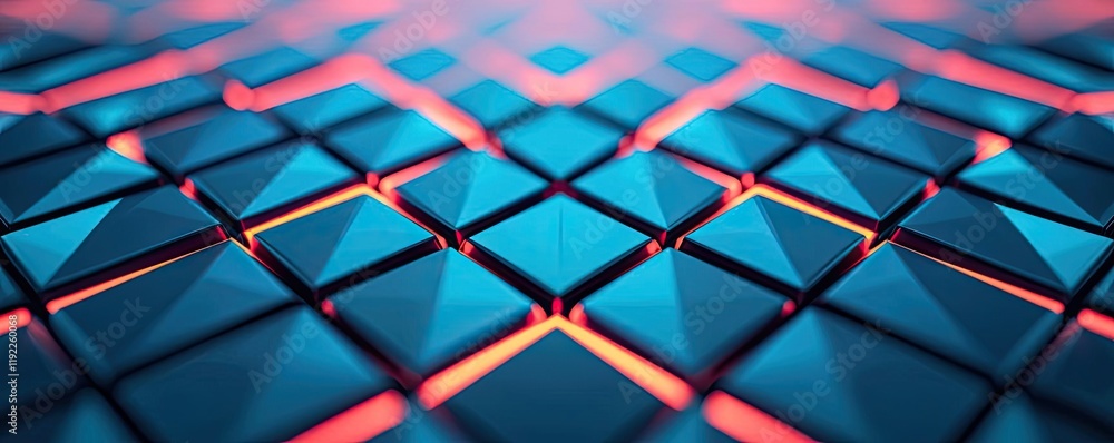 Aufkleber triangle abstract background concept. a vibrant, abstract digital design featuring geometric pattern