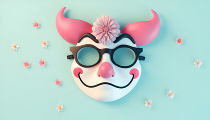 1st April Fool's Day Spreading smiles and laughter April Fools Day with this cheerful clown