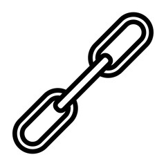 Chain Vector Line Icon Design