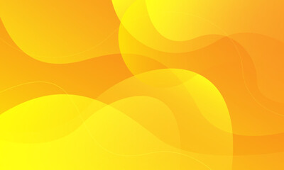Abstract orange wavy background. Vector illustration