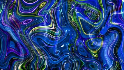Obraz premium Abstract blue green color marble liquid background
