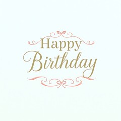 happy birthday typography
