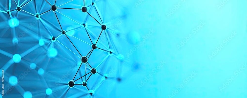 Poster plexus abstract background concept. abstract network design with blue tones representing modern digi