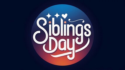 siblings  day typography