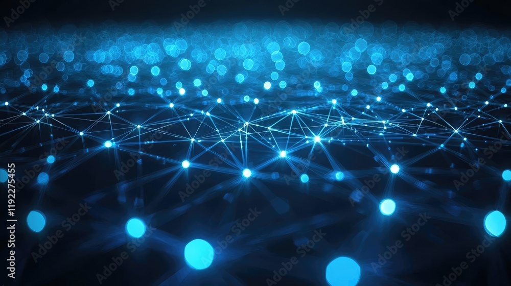 Aufkleber plexus abstract background concept. a vibrant digital network illustration showcasing connections an