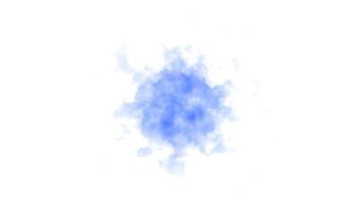 Abstract watercolor blue sky paint isolated on white background. Watercolor splatter stains artistic vector used as an element in the decorative design.