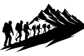 group of people in forest