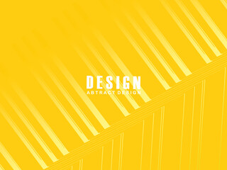 Elegant abstract yellow lines on yellow background with space. Luxury concept. Vector illustration