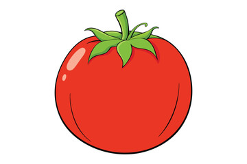 3d tomato vector illustration on a white background
